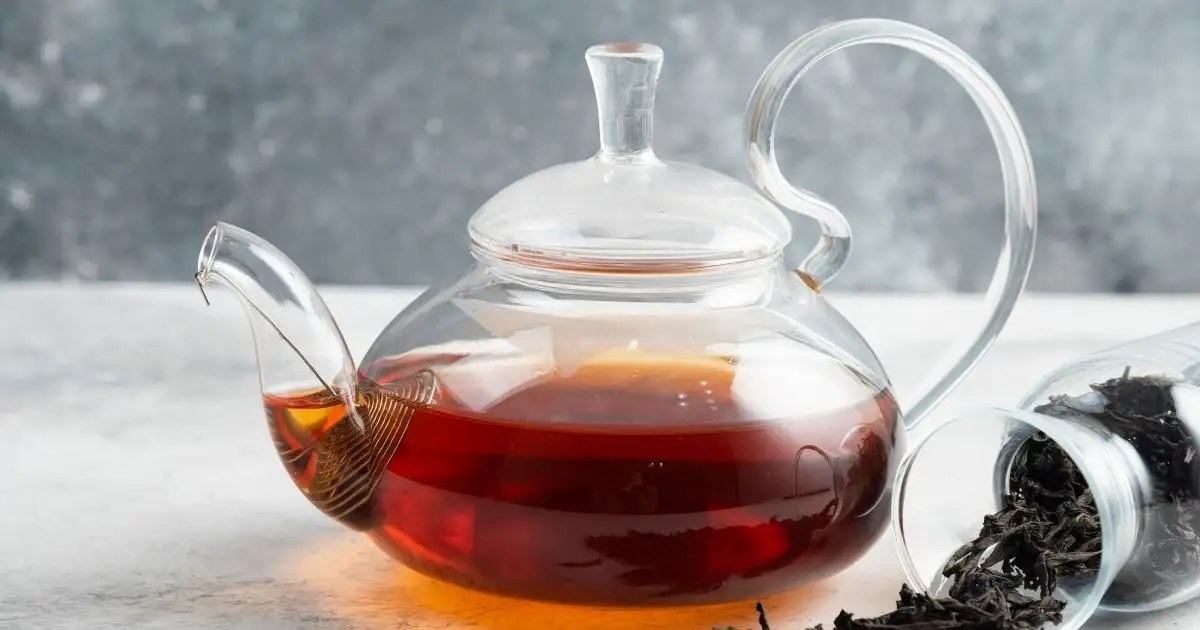 Ceylon Tea in a Tea Pot