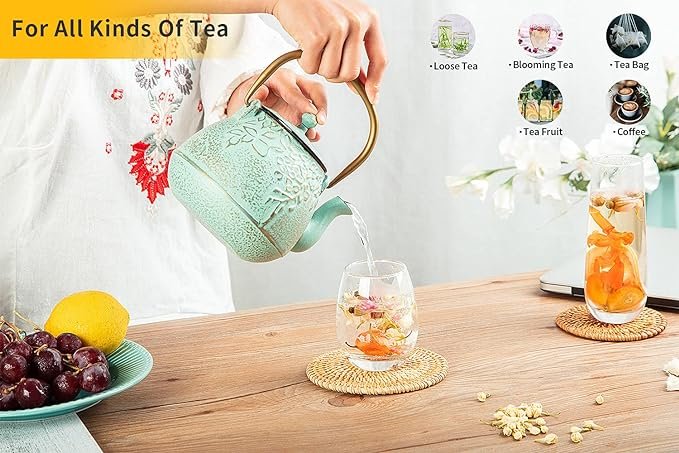 TOPTIER Japanese Teapot 8 | Ceylon Wild Tea