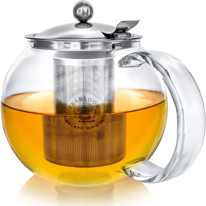 Teabloom All in One Glass Teapot3 | Ceylon Wild Tea