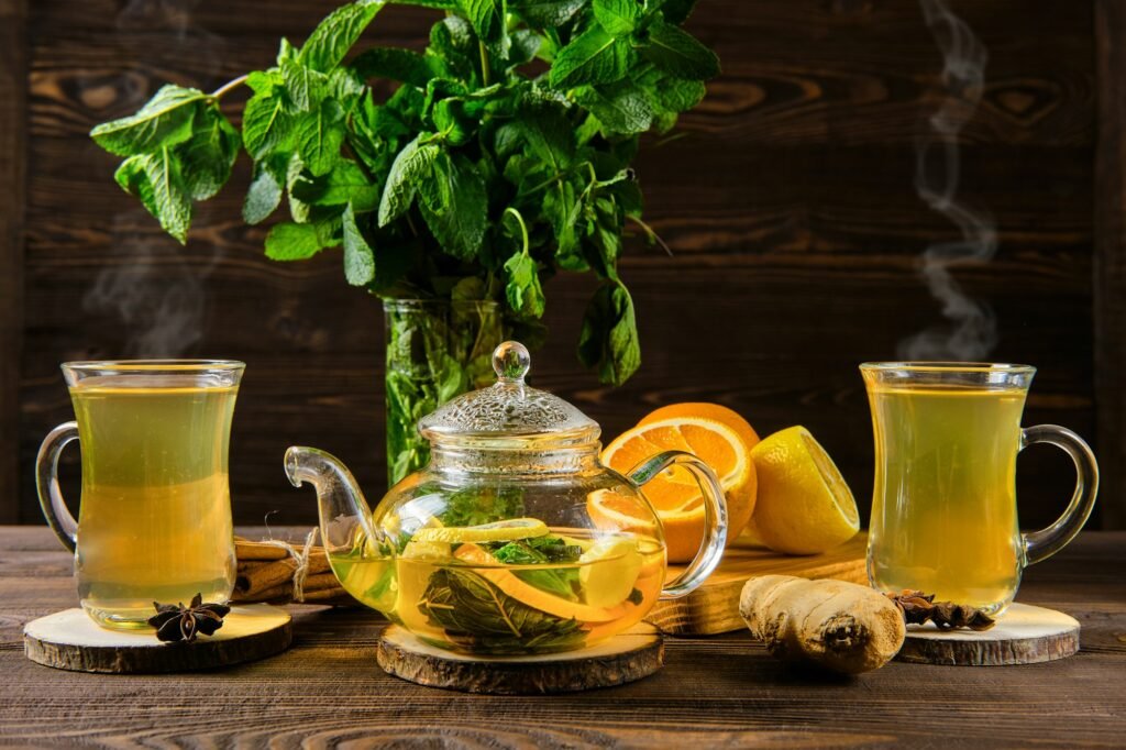 Ginger Tea with lemon